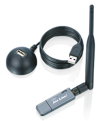 AirLive WN-360USB adaptér, 150 Mbps, 802.11n, 2,4 GHz