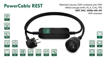 Chytrý prodlužovací kabel NETIO PowerCable REST 101E
