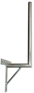 Držák antény 25/70cm s křížem + vzpěra, trubka 42/2mm, zinek Žár