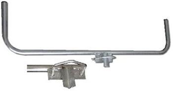 Držák antény celý s vinklem, (na stožár 25-89mm), trubka 28/2mm, zinek Žár