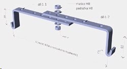 Držák DZM 4/200 pro žlab MERKUR 2