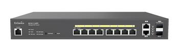 EnGenius ECS1112FP Cloud Managed PoE Switch, 8x GE port, 2x SFP/RJ45