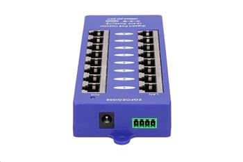 Gigabitový stíněný 8-portový pasivní PoE panel