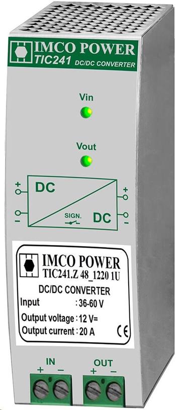 IMCO POWER TIC241.H 24_1220, měnič 24V DC/12V DC, 240W