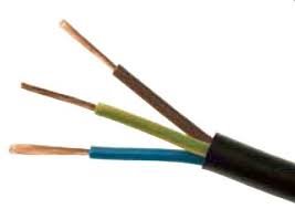 Kabel napěťový CYSY 3x1,5, černá