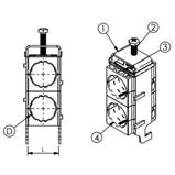 Kabelová příchytka FIMO sRF E 2x7 (2x6-7mm) Kabelová příchytka FIMO sRF E 2x7 (2x6-7mm)