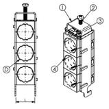 Kabelová příchytka FIMO sRF E 3x9 (3x8-9mm) Kabelová příchytka FIMO sRF E 3x9 (3x8-9mm)