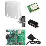 Kompletní venkovní jednotka s ant. 19dBi 5 GHz, Mikrotik RB-411, MiniPCI Kompletní venkovní jednotka s ant. 19dBi 5 GHz, Mikrotik RB-411, MiniPCI