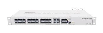 MikroTik CRS328-4C-20S-4S+RM, switch 4 Combo porty, 20 Gb portů + 4 SFP+ 10 Gb