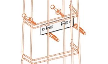 Nástěnný držák DZM 10 pro žlab MERKUR 2