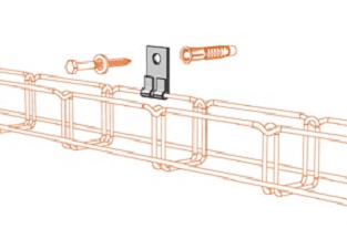Nástěnný držák DZM 8 pro žlab MERKUR 2