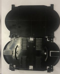 Optická kazeta univerzální R35 pro 12 vláken, s víčkem, 2x integrovaný hřebínek pro 6 ochran sváru, OEM