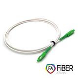 Optický FTTH patchcord, SC/APC-SC/APC, simplex, bílý LSZH, armovaný, G.657.B3 Optický FTTH patchcord, SC/APC-SC/APC, simplex, bílý LSZH, armovaný, G.657.B3