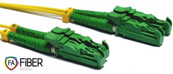 Optický patchcord, 9/125,E2000/APC-E2000/APC, SM, duplex, 1m