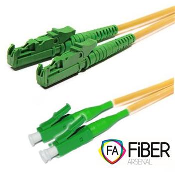 Optický patchcord, 9/125, E2000/APC-LC/APC, SM, duplex, 5m