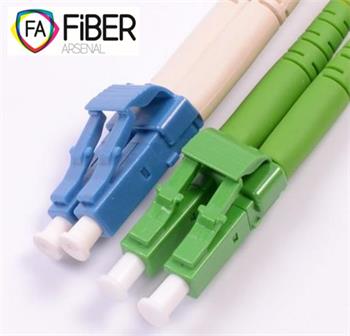 Optický patchcord, 9/125,LC/APC-LC/PC, SM, duplex, 10m