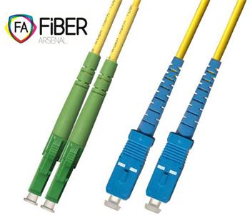 Optický patchcord, 9/125, SC/PC-LC/APC, SM, duplex, 5m