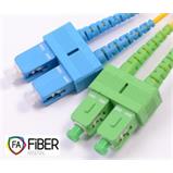 Optický patchcord, 9/125, SC/PC-SC/APC, SM, duplex, 10m Optický patchcord, 9/125, SC/PC-SC/APC, SM, duplex, 10m