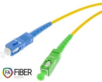 Optický patchcord, 9/125, SC/PC-SC/APC, SM, simplex, 1m