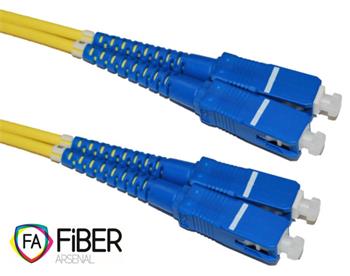 Optický patchcord, 9/125, SC/PC-SC/PC, SM, duplex, 2m