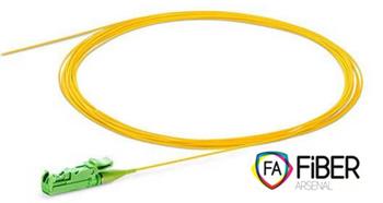 Optický pigtail, 9/125,E2000/APC, SM, 900µm, 1m