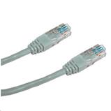 Patch cord UTP CAT5E 10m (x) šedý křížený Patch cord UTP CAT5E 10m (x) šedý křížený