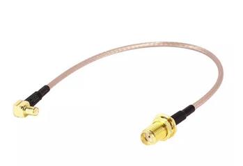 Pigtail MMCX male - RSMA female, 250 mm