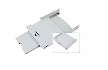 Police Triton s perforací 19", 2U, 350mm, pro klávesnici