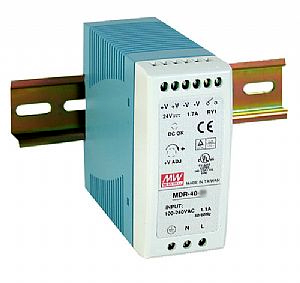 Použité: Spínaný zdroj Mean Well MDR-40-48, 40W 48V OUT