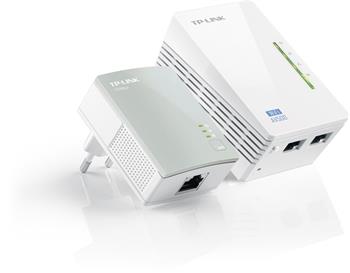 Powerline ethernet TP-LINK TL-WPA4220KIT, WiFi, set TL-WPA4220 a TL-PA4010, 500 Mbps