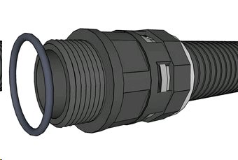 Prodloužení průchodky PG21, Flexi, 50cm