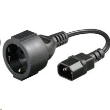 Prodlužovací kabel s 1 zásuvkou pro připojení do UPS, 23cm