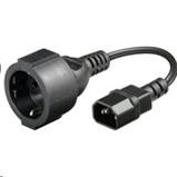 Prodlužovací kabel s 1 zásuvkou pro připojení do UPS, 23cm Prodlužovací kabel s 1 zásuvkou pro připojení do UPS, 23cm