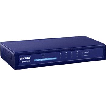 Tenda TEG1005 5-Port Desktop Switch Gigabit (kovový)